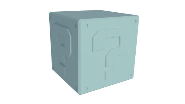 modèle 3D de Cube mystère jaune - Super Mario gratuit - TurboSquid 2046062