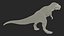 Animierter Tyrannosaurus Rex Roaring Rigged für Maya