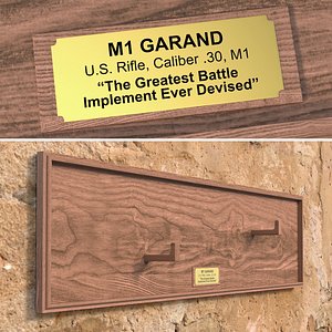 Universal Wooden Rifle Display Plaque