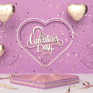 Valentines day 3D model