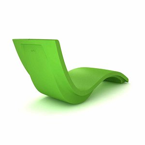 tropitone curve chaise lounge 3D