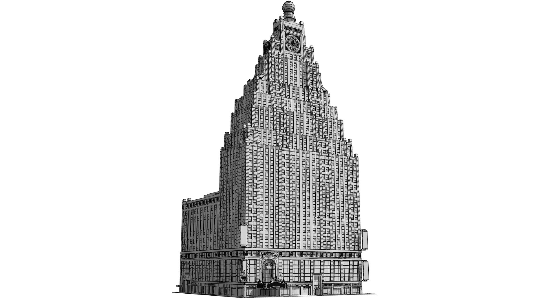 3d Model Paramount Building