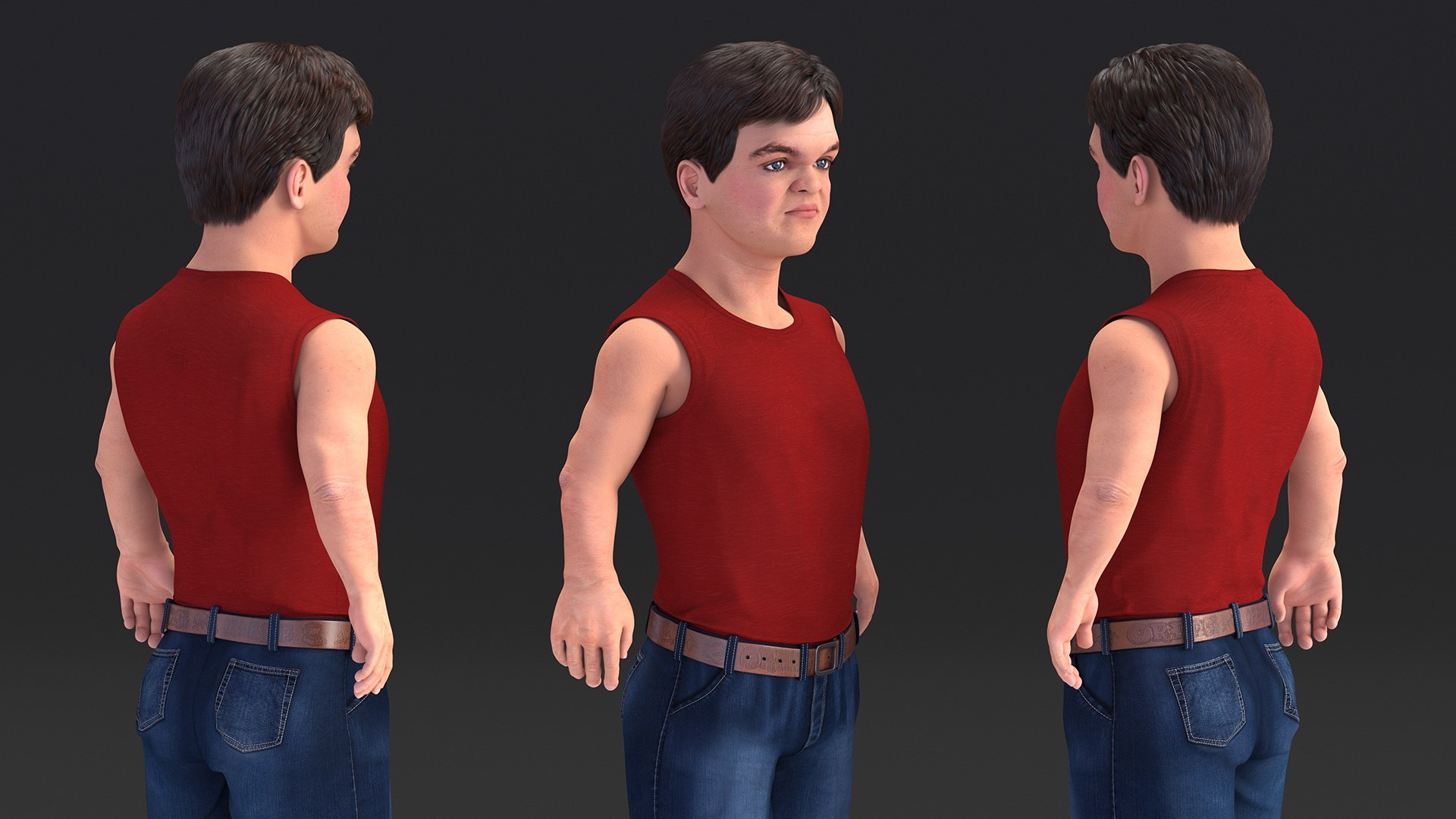 Dwarf Male Character Summer Style Standing Pose 3D - TurboSquid 2217977