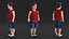 Pose debout de style d'été de personnage masculin nain