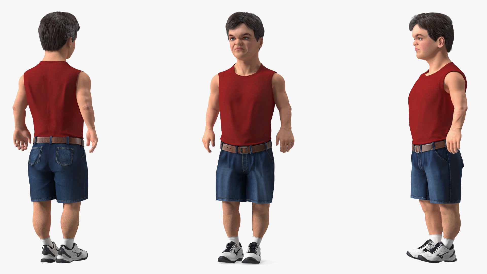 Dwarf Male Character Summer Style Standing Pose 3D - TurboSquid 2217977