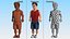 Pose debout de style d'été de personnage masculin nain