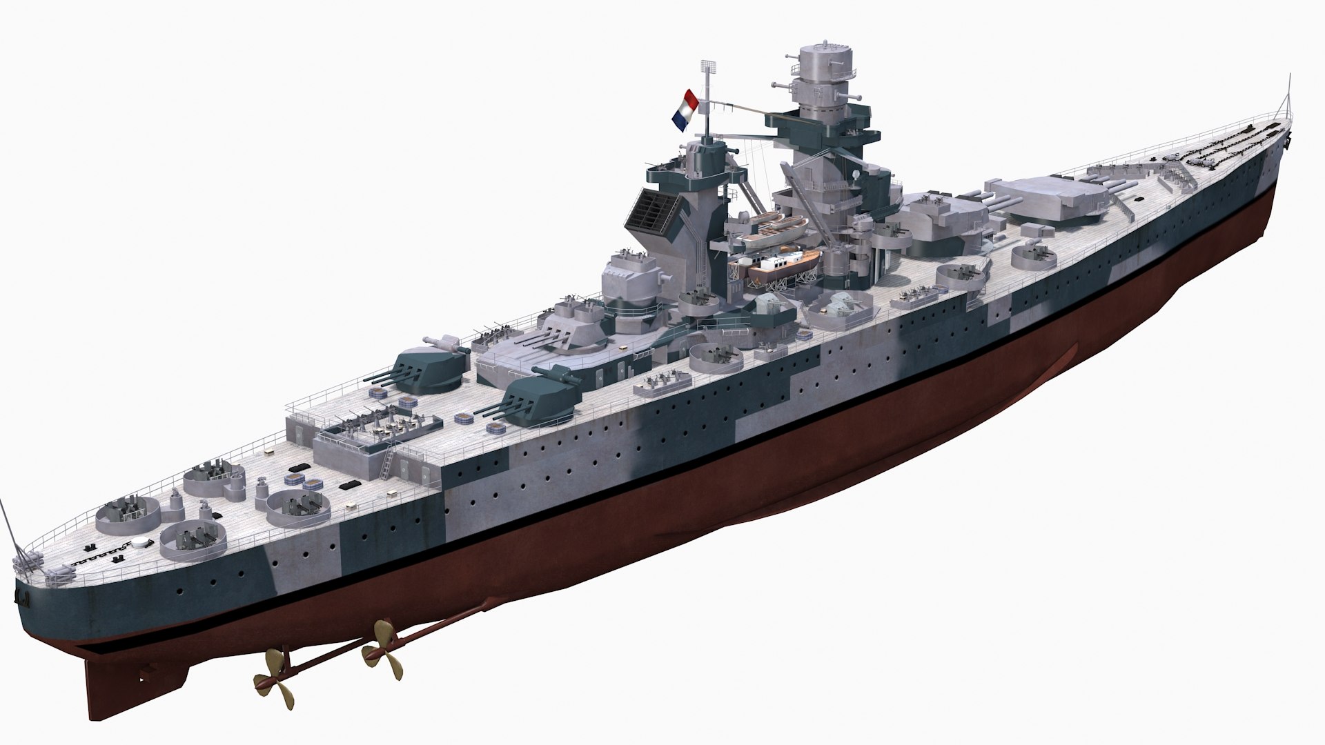 3D French Richelieu battleship 1943 model https://p.turbosquid.com/ts-thumb/Bd/yEpGJR/EL/3/jpg/1766978109/1920x1080/fit_q87/d7a453099aa24becb752a488f9d9ce0db0d0b421/3.jpg