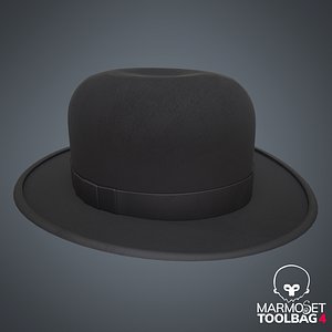 Bowler Hat Low-poly 3D model 3D model