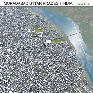 3D model Moradabad Uttar Pradesh India