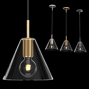 3D utilitaire funnel shade pendant