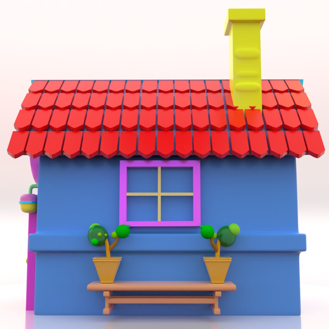 3D cute toy house cartoon - TurboSquid 1485910