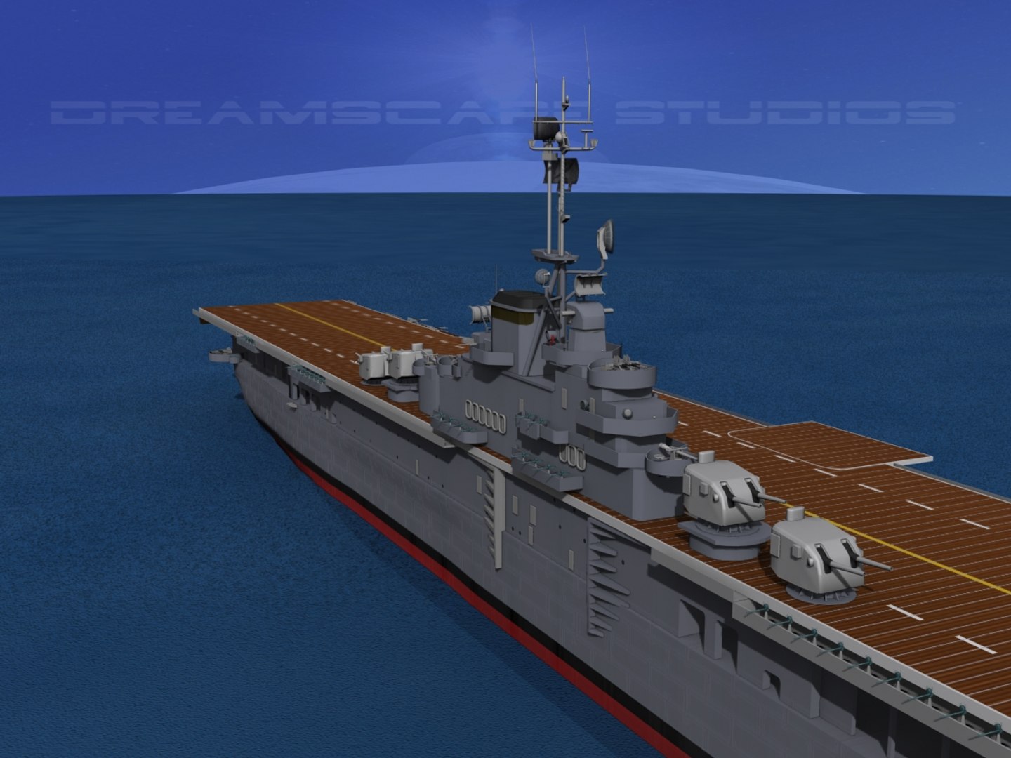 Class Carriers Essex Uss 3d Dxf