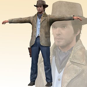 3D model Cowboy Rigged