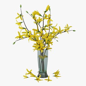 forsythia vase 3D