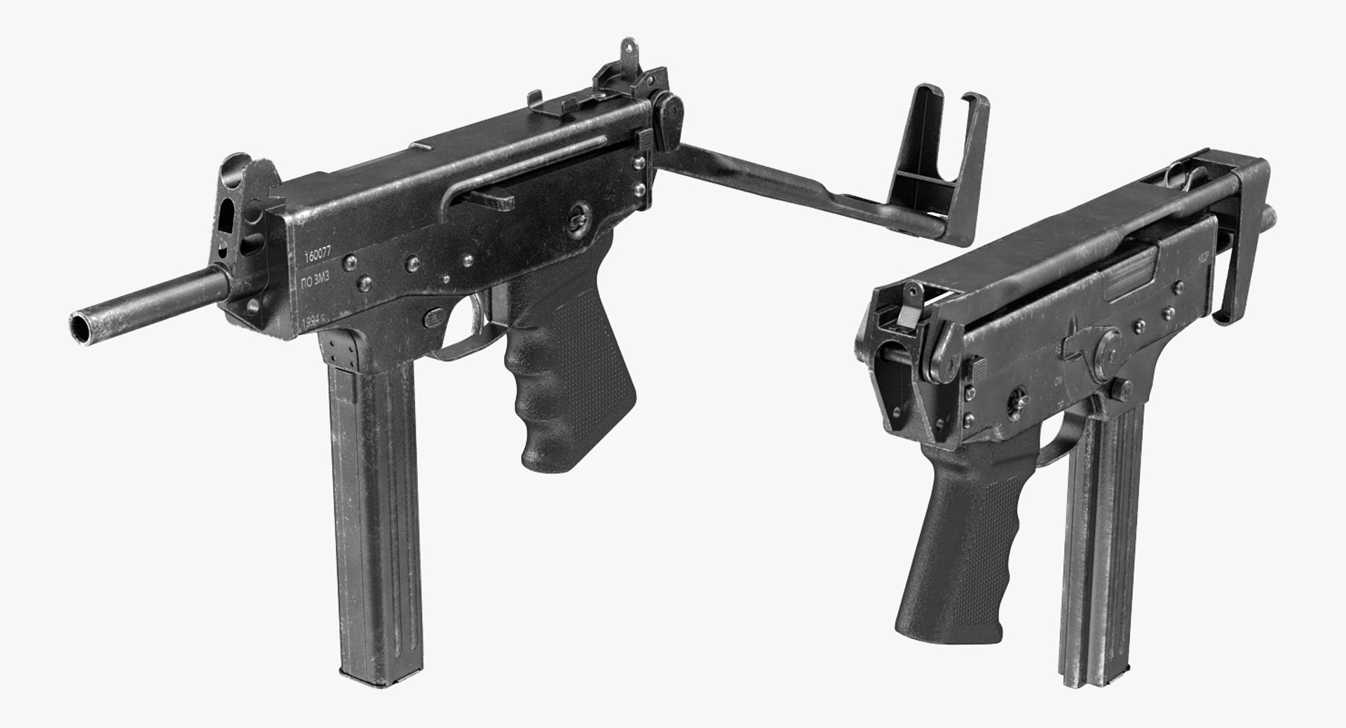 Submachine Gun Pp-91 Kedr 3D Model - TurboSquid 1163843