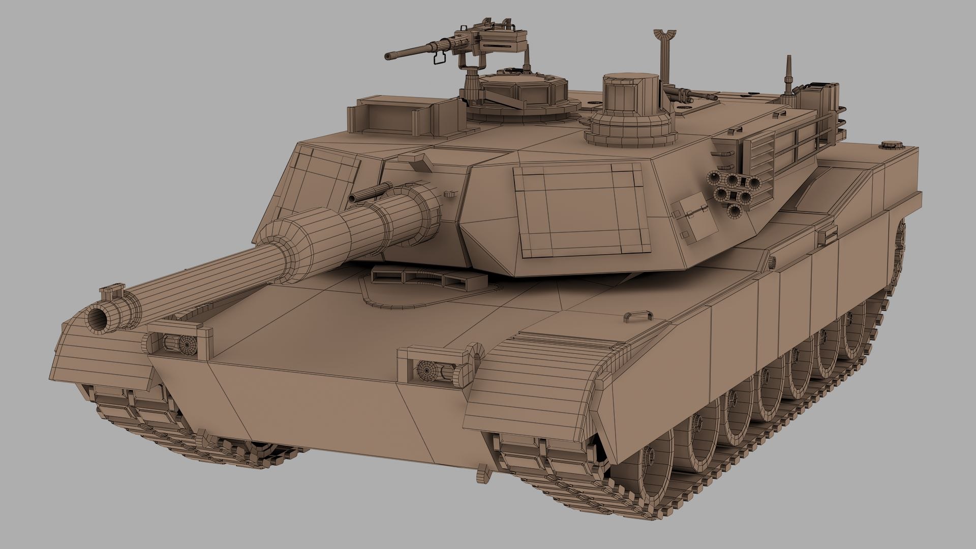 3D Model M1A2 Abrams Tank - TurboSquid 2105942