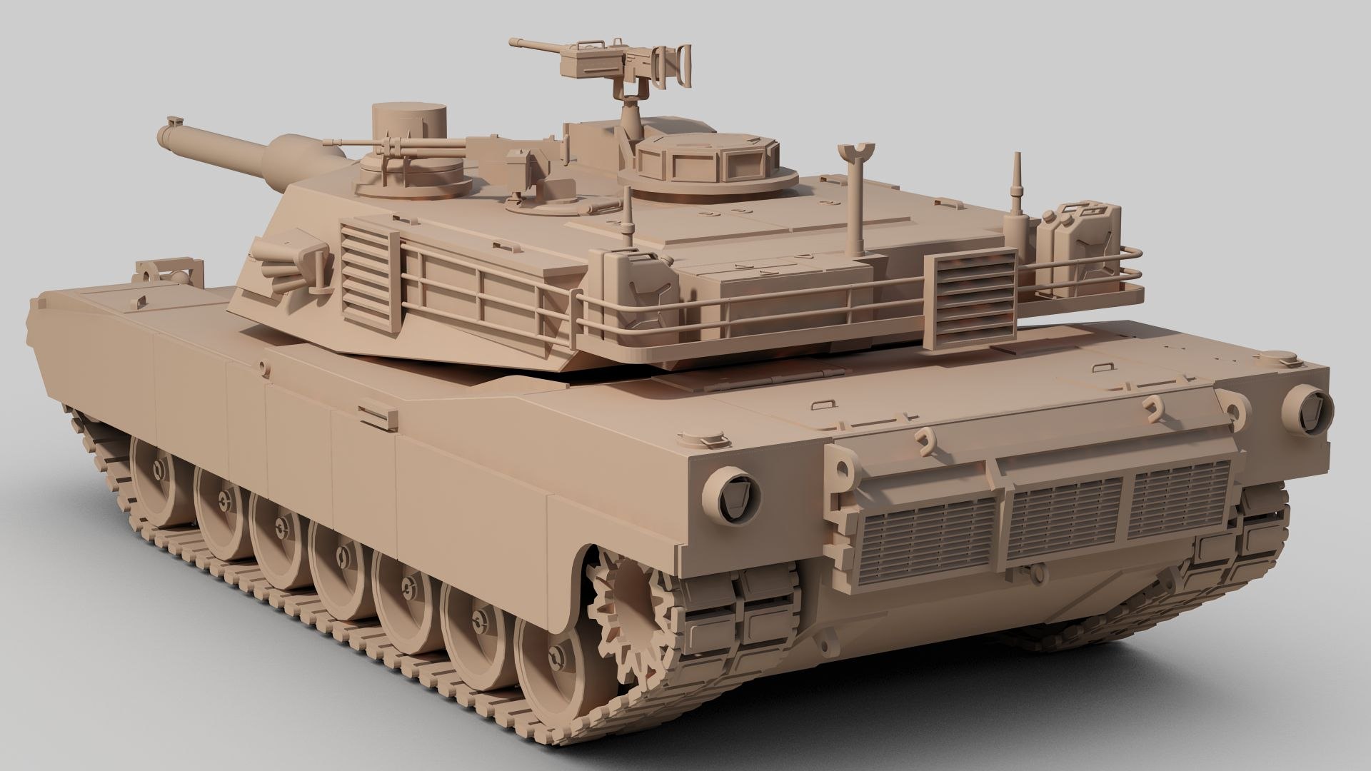 3D Model M1A2 Abrams Tank - TurboSquid 2105942