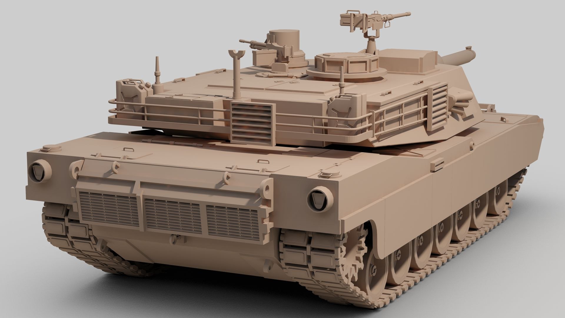 3D Model M1A2 Abrams Tank - TurboSquid 2105942