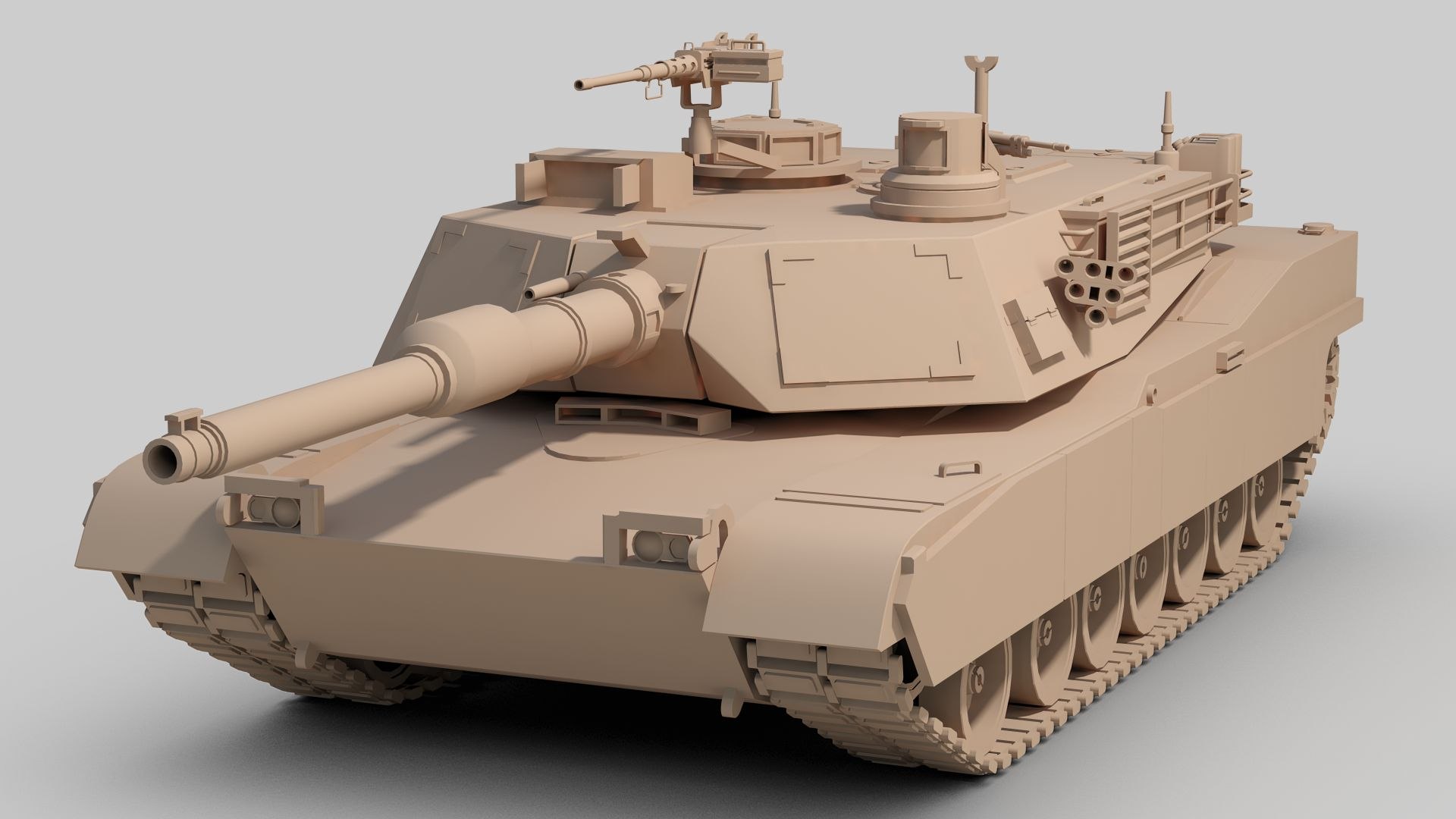 3D Model M1A2 Abrams Tank - TurboSquid 2105942