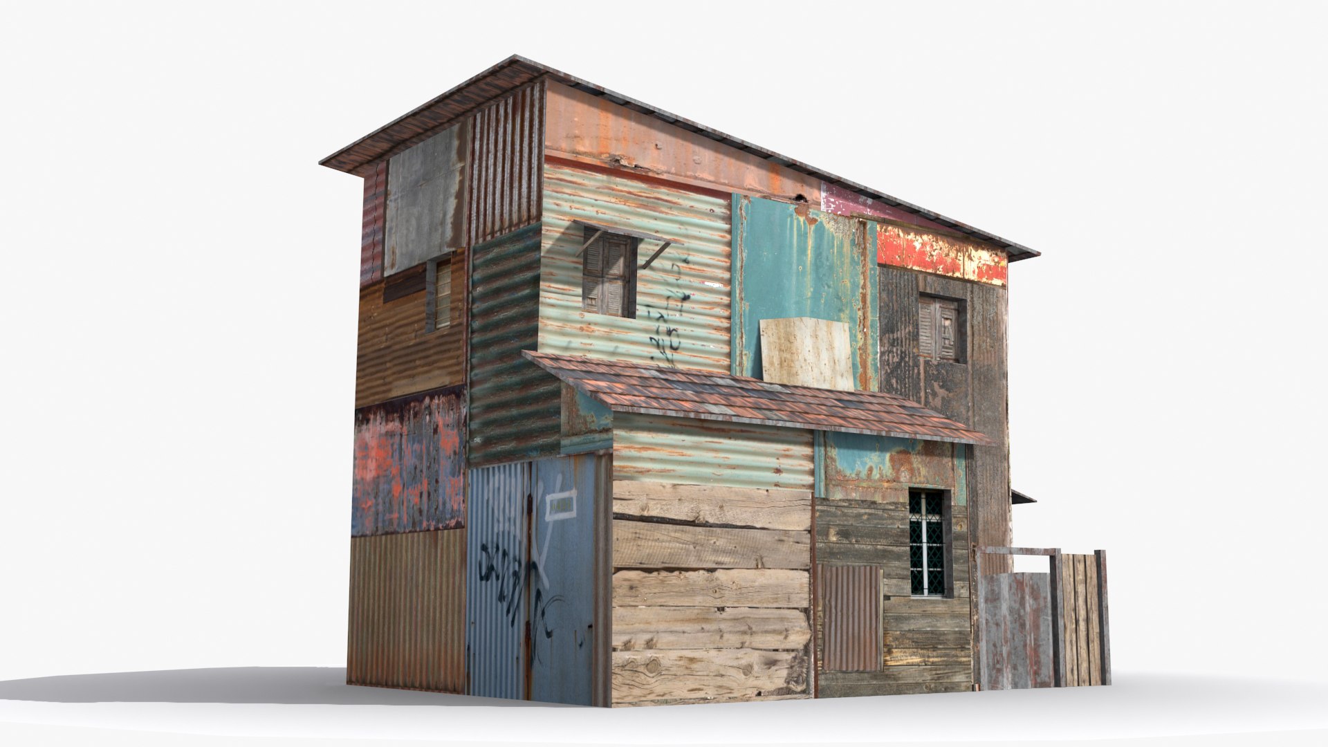 3D Slum X20 Model - TurboSquid 2009592