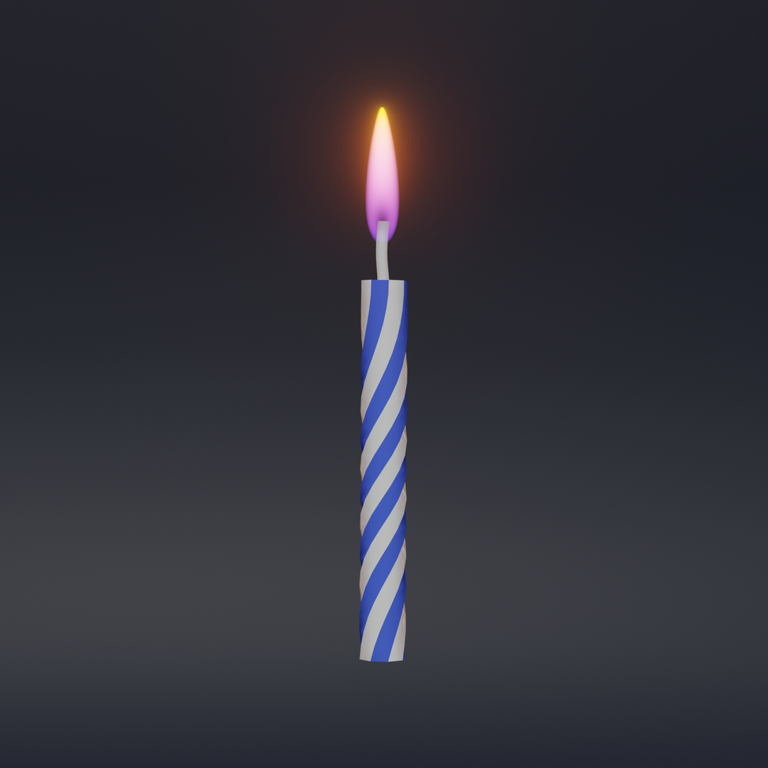 Free Birthday Candles Model - TurboSquid 1944469