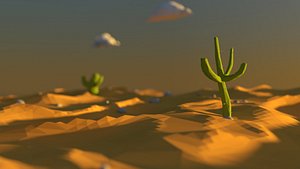 3d model of desert