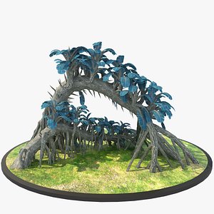 alien tree 3d obj