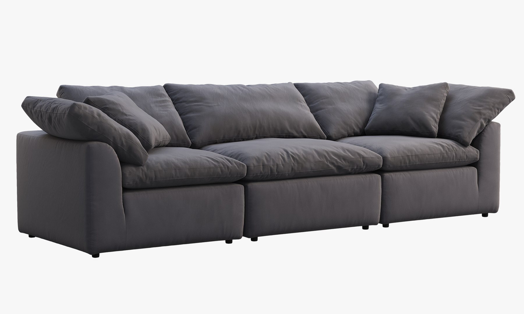 Joybird Bryant Modular Sofa 3 piece 3D TurboSquid 1978172