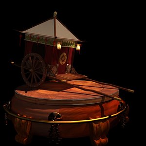 3D model Chinese wedding carriage