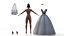 Cartoon Bride Blender Rigged