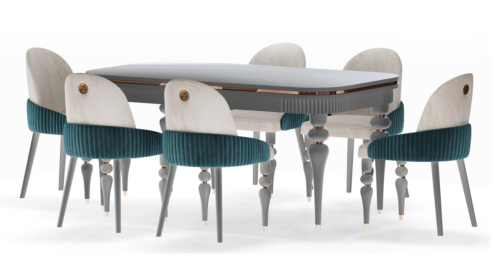 3D model Dining table and chair - TurboSquid 2152811