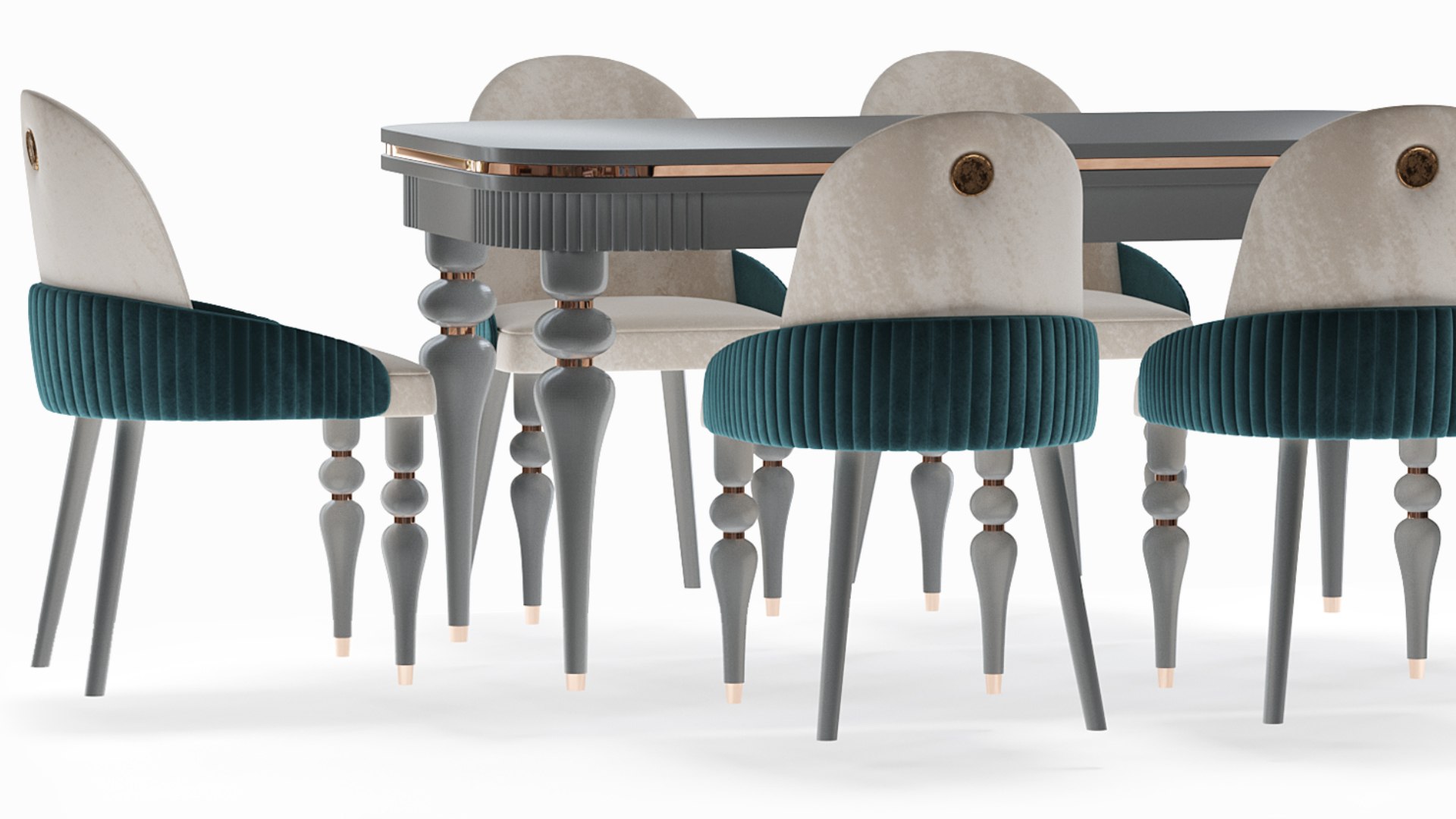 3D model Dining table and chair - TurboSquid 2152811