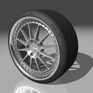 hre 448r wheel tires 3d max