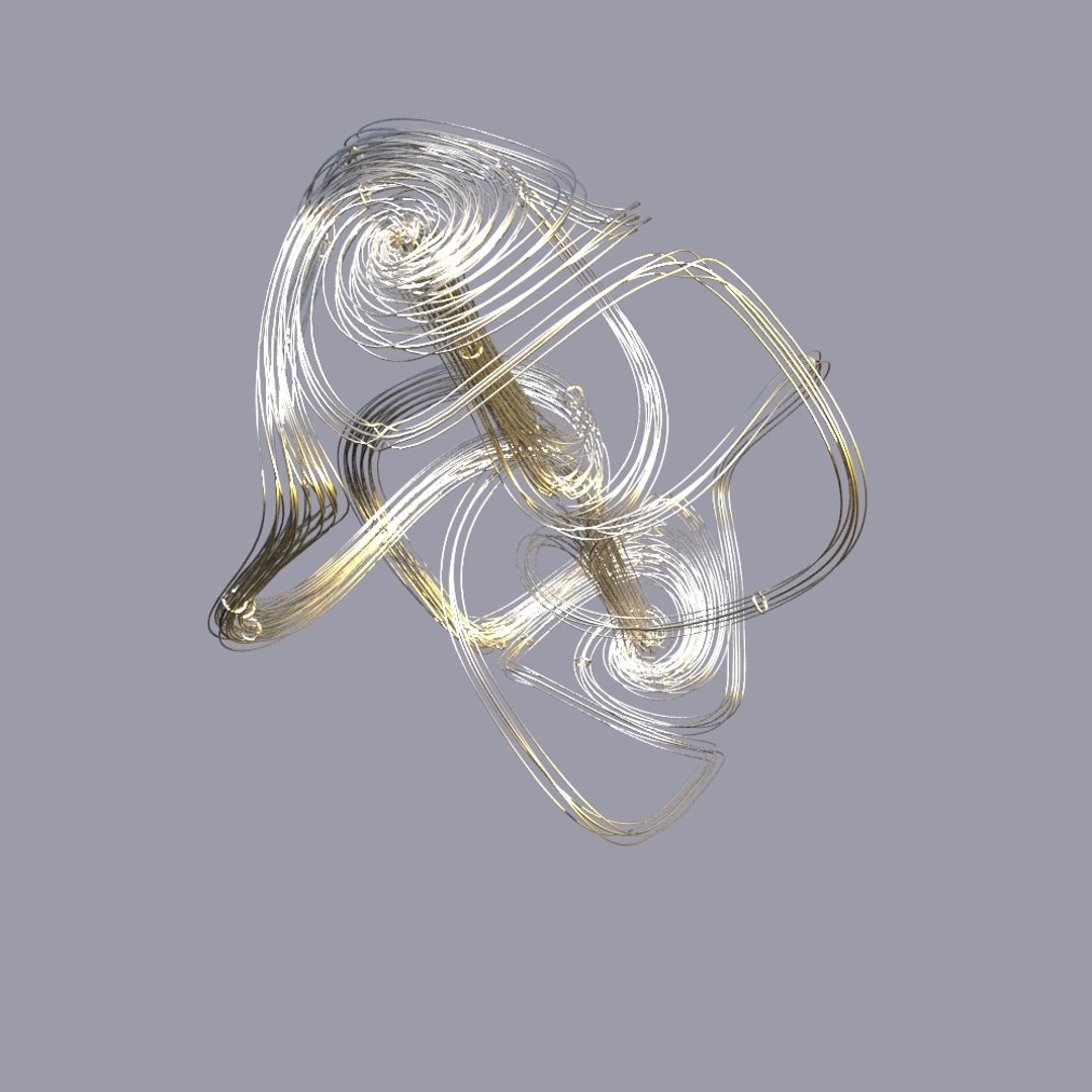 3D Thomas Strange Attractor Model - TurboSquid 1289664