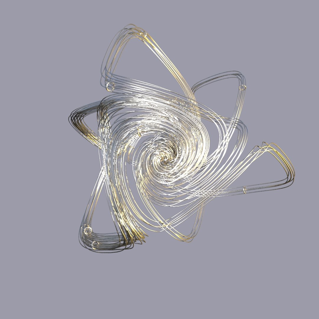 3D Thomas Strange Attractor Model - TurboSquid 1289664