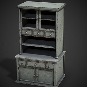 Old Cupboard PBR Game Ready model