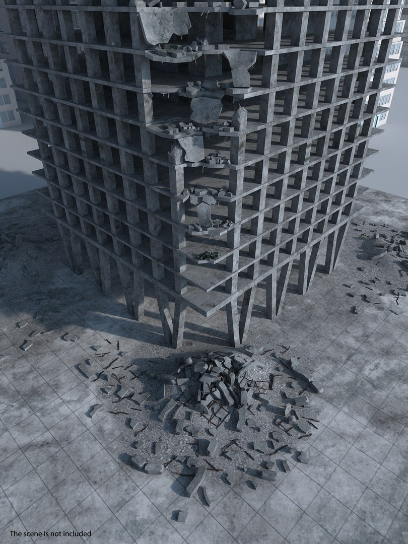 Concrete Debris 3D model preview