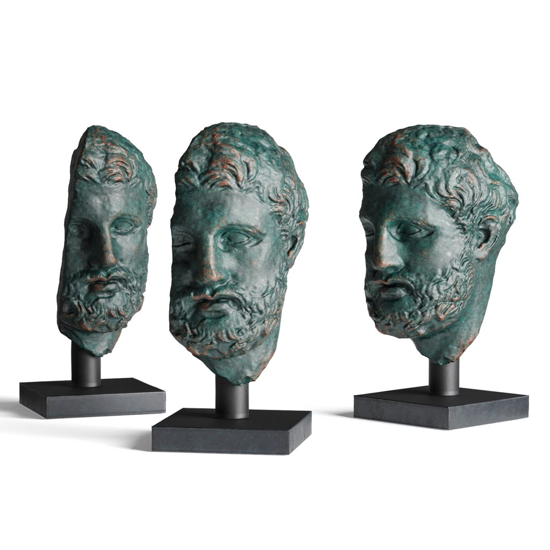 Bearded Greek Head 3D Model - TurboSquid 1901084