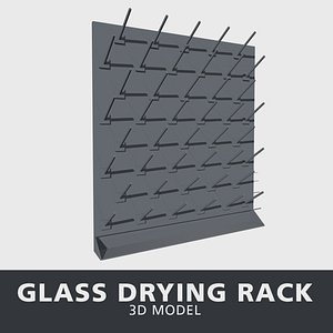 glass drying rack 3D model