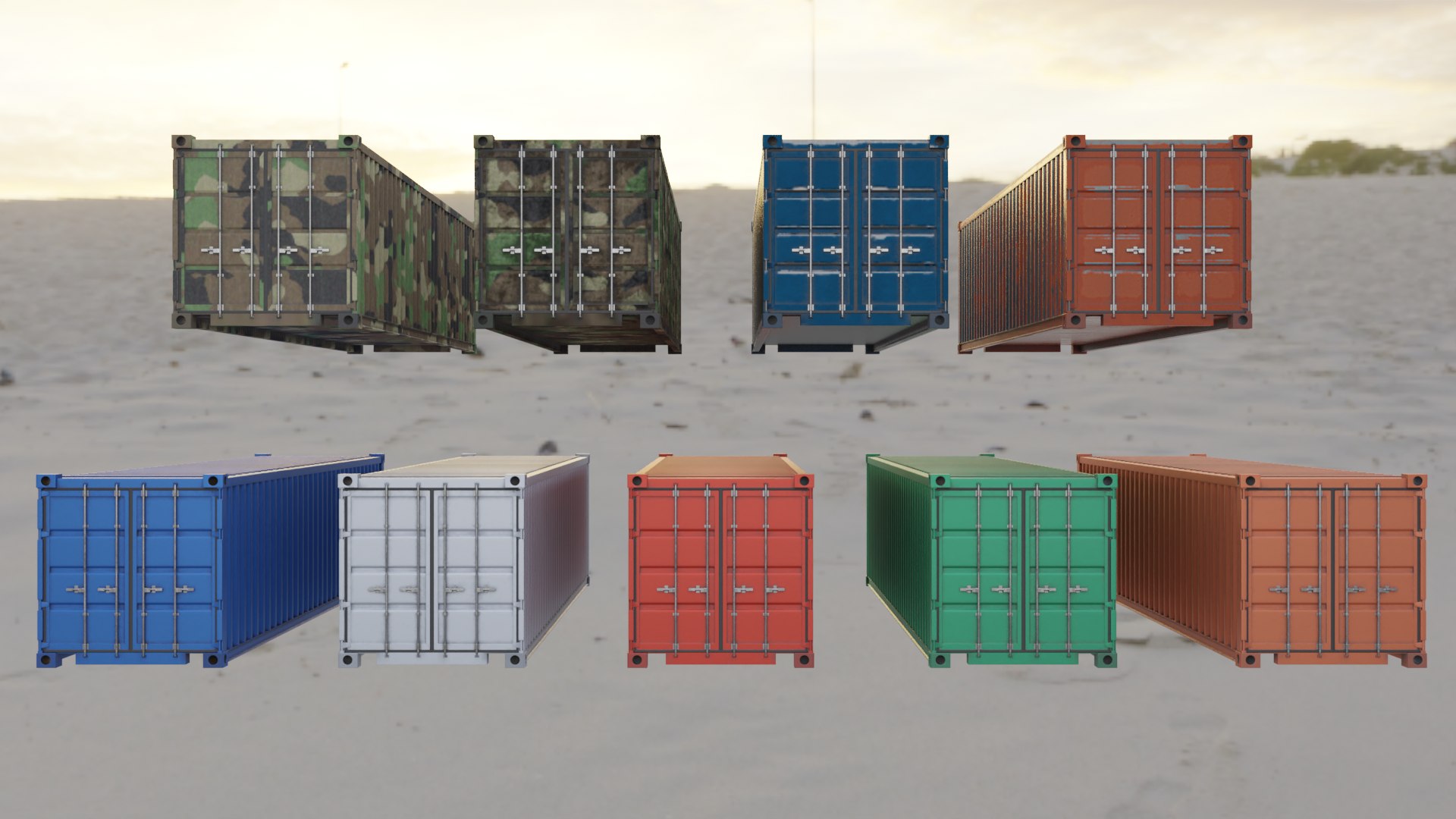 Shipping Container Model - TurboSquid 1629329