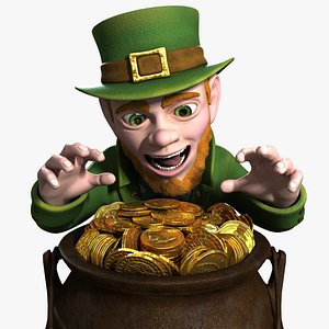 3d leprechaun rigged character
