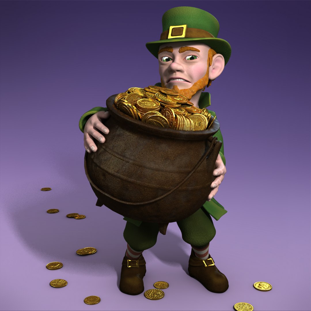 3d Leprechaun Rigged Character