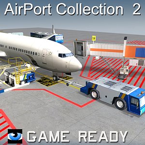 passenger b737-800 airport 2 3d x