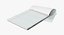 Blank White Writing Pad