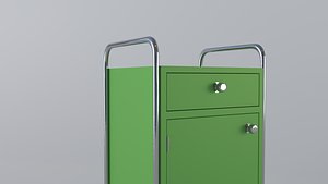 Tubular steel night cabinet