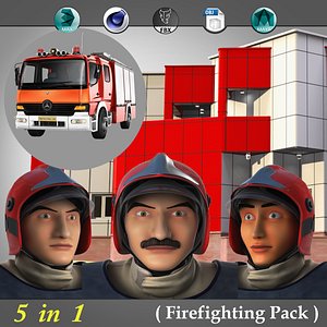 firefighting pack 3D model