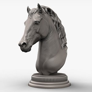 Horse Head Sculpture for 3d Printer