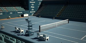 tennis court arena 3d model