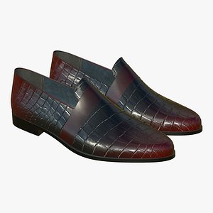 Leather Shoes Realistic For Men 3D