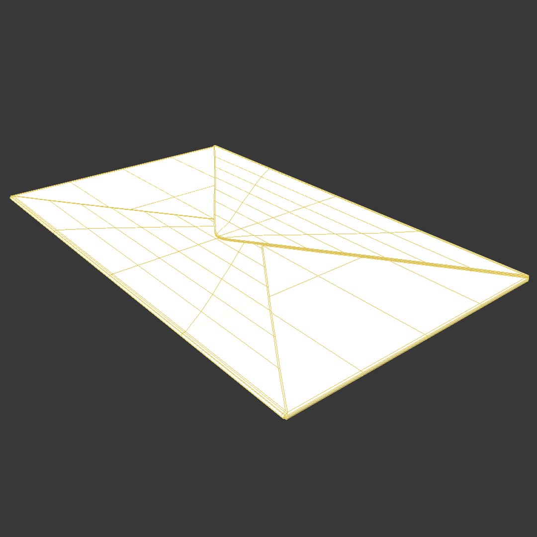Postal Envelope Model - TurboSquid 1159724